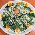 Aglio - ほうれん草と半熟たまごのサラダ