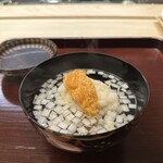 赤坂おぎ乃 - 【お椀・蕪蒸しとにゅうめん】★★★★
            樋口農園の蕪蒸し・清流素麺・クチコ