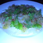 角打ワイン 利三郎 - ヒラメのカルパッチョ