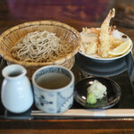 胡蝶庵 仙波 - ２０２４年１月再訪：天ぷらざる蕎麦☆