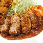 Kicchin Taishouken - ハンバーグ＆ヒレカツ定食（大盛）1,300円