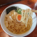 浜堂ラーメン - 麺のリフトアップ