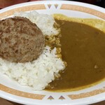 カレーショップ C＆C - ⑥2024.1.5 プレーンカレー辛口(10ポイント)+ハンバーグ(200円)