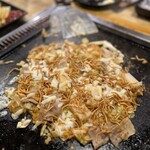 Okonomiyaki Jamon - もんじゃ完成