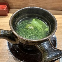 いでの上料理店 - ホタテの真薯土瓶蒸し
