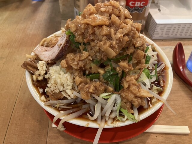 汁なし(並) 麺増し ヤサイ ニンニク アブラ 1,000円』by 2eea9e