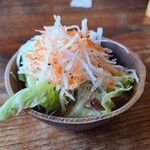 ミルク リトル ガーデン ルーム - チキンとほうれん草のドリアセット(1408円)　サラダ