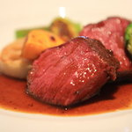 ラ・ヴェーナ・デル・レンニョ - 「長野県飯田で捕れた鹿のロースト、黒胡椒のソース」