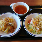 ビッグボーイ - 【2013年12月】トマトチリスープとサラダいろいろ。