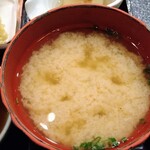 村民食堂 - 冬の信州彩り御膳(味噌汁)