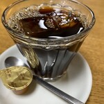 竹乃家 - 食後のアイスコーヒー(サービス)