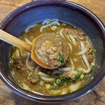 硯家 - スパイシーカレーうどん-温-