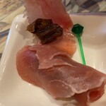 ビストロ アオキ - お通し？（生ハム＆干柿