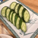 串揚げ かのや - きゅうり一本漬