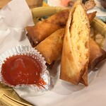 串揚げ かのや - 海老真丈春巻き