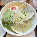 麺屋海神 - 数量限定メニュー「あら炊き はまぐりらぁめん」(1430円)