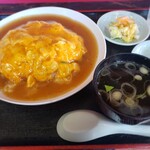 富士食堂 - Ｂランチ　天津丼（かに玉）７５０円