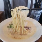 鶏×麦 らら - 　　　自家製麺はこんな感じです！