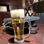 Koriandaining Uchou Ju Kanshubou - 神泡達人店のプレモルの生ビール