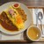 カレーの店 URA ぼなっ - 料理写真:2種合いがけデルタカレー￥900(税込)(赤ワイン煮込みビーフカレー・ドライキーマ)