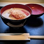 TORAYA TOKYO - 白味噌のお雑煮、大好きです。京都で頂く機会が無く、今年は東京で。