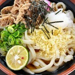 かしむらうどん - 料理写真:肉ぶっかけ大冷　630円税込はお値打ち