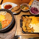 VEGEGO - 料理写真:ハーフ＆ハーフセット(VEGEGO特製ビビンバ、ブルコギ✕テジカルビ)