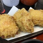 極楽うどん TKU - 鶏天トッピング（3ケ）