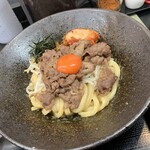 極楽うどん TKU - ガッツリ！肉まぜうどん（〆ごはん付き）・肉増し（1.5倍）