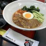極楽うどん TKU - 極楽韓国風冷麺（普通盛）