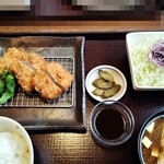 とんかつ 萬福 - 「ヒレかつ定食」1500円