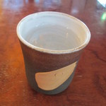 はしもと珈琲館 - ただのお冷ですが、お洒落なグラス