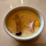 珈琲 ちゃ茶 - ◯茶碗蒸し
具材はかまぼこ、スイートコーン、しめじとなる

先ほどのうどん汁とは違う味わいで
醤油に顆粒出汁な味わいだった