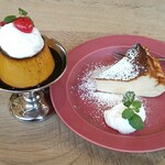 パーラーイムオム - プリン、バスクチーズケーキ