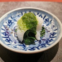 Ji-Cube - イカの葱山椒ソースがけ