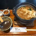 あたか - 料理写真:天ぷら＆卵入り味噌煮込みうどん