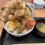 Edomae Tendon Hamada - 小エビと季節野菜のかき揚げ丼