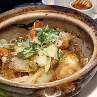 中国料理 青冥 祇園店 - 大海老と春雨の土鍋炒め