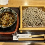 Kaoru Tsukesoba Sobana - 牡蠣と森だくさんキノコつけせいろ