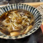 香るつけ蕎麦　蕎麦花 - 牡蠣と森だくさんキノコつけせいろ