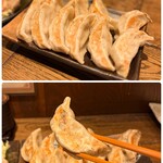 肉汁餃子のダンダダン - ◯肉汁焼き餃子6個¥614×2 …しっかりとした皮の中から
ジューシーな肉汁ブシャ〜！な餡が溢れてきて…
何もつけなくても美味しい餃子です♪