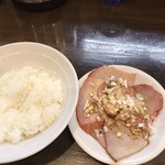 自家製麺 うるち - 焼豚皿小ライスセット¥350