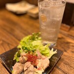 肉汁餃子のダンダダン - ◯砂肝のニンニク漬け¥471
…コンフィのような感じかな？美味しいです♪