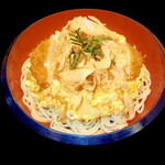 縁起がいい！　カツうどん