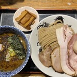 松戸中華そば 富田食堂 - 濃厚特製つけ麺ミニ メンマトッピング