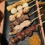 完全個室居酒屋 ふらり - 焼き鳥盛り合わせ