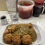 ライスカレー まんてん - コップに入ったスプーンがいい味でてるぅアイスコーヒーもいただけるのね〜