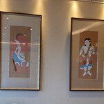 秋田車屋 - 勝平得之の版画『赤童子・白童子』