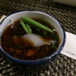 虹河 - もち自家製ポン酢で、ふく刺し