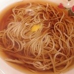 手打蕎麦 まるやま - 温 :  天ぷら蕎麦の蕎麦